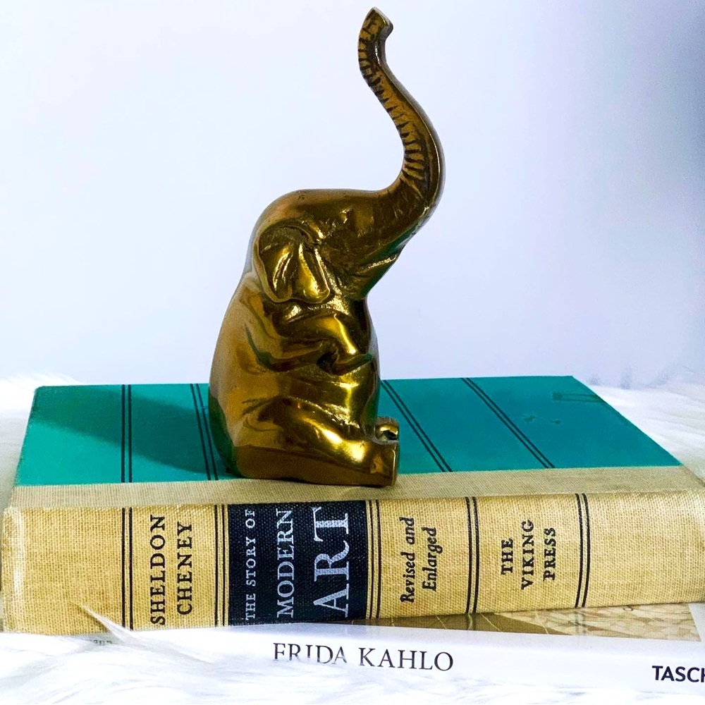 Vintage Brass Elephant
